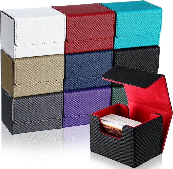 Deckbox Dual Negro Rojo imantado