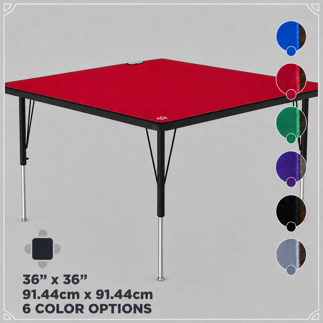 Tapete Neopreno 36x36 Playmat Rojo